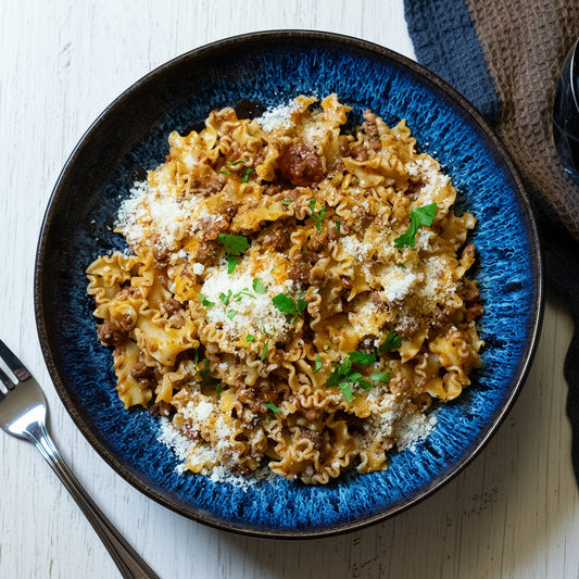 Mafaldine mit Wildschwein Sugo