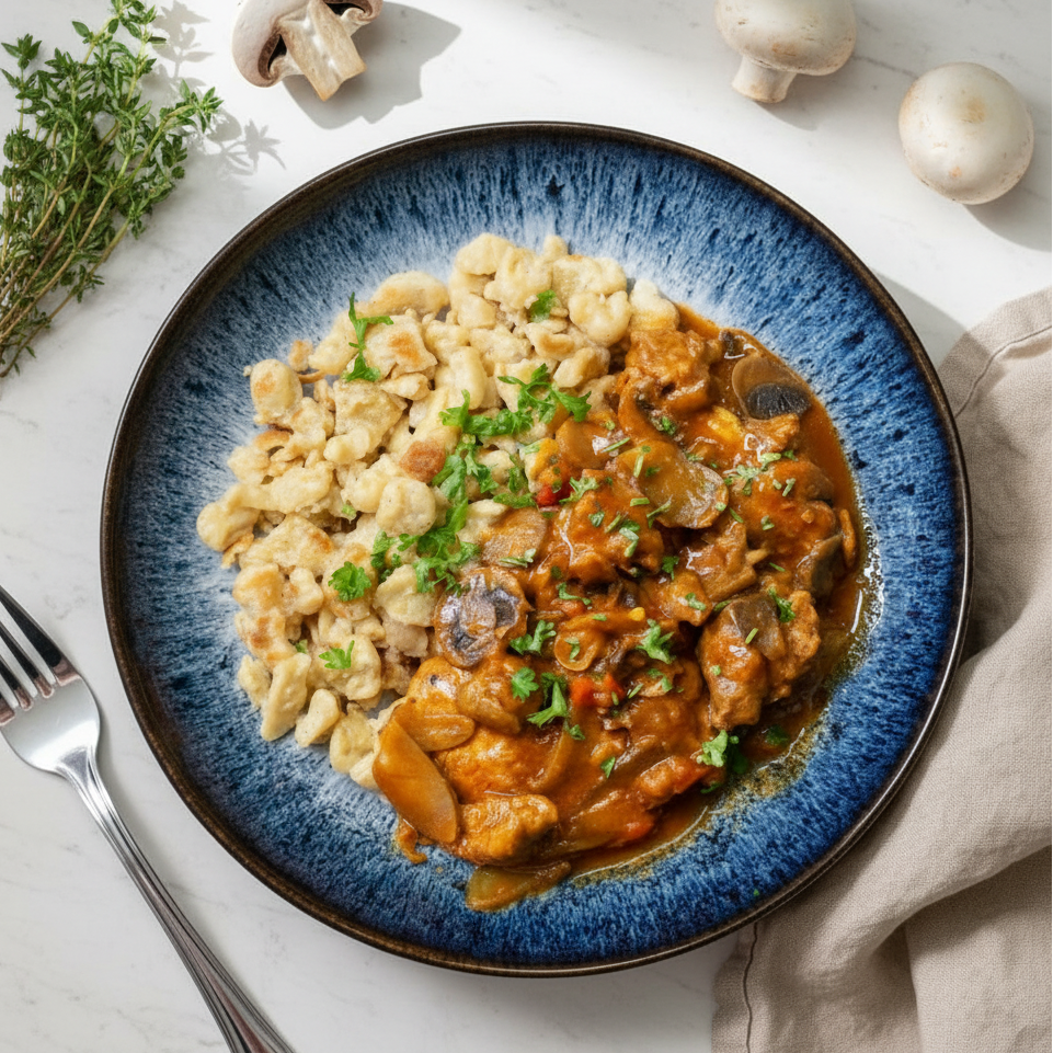 Beef Stroganoff with Spätzli 💪