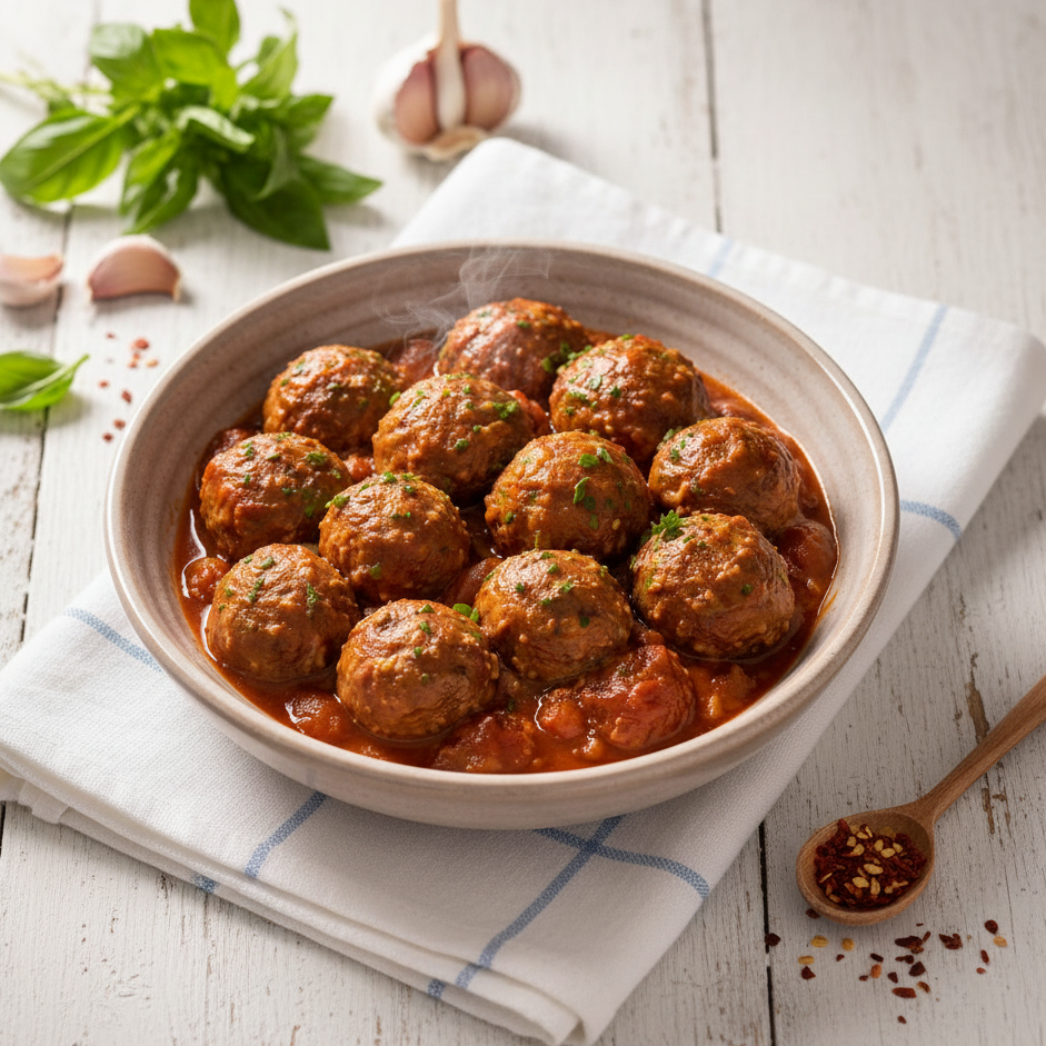 Boulettes de viande avec aubergine