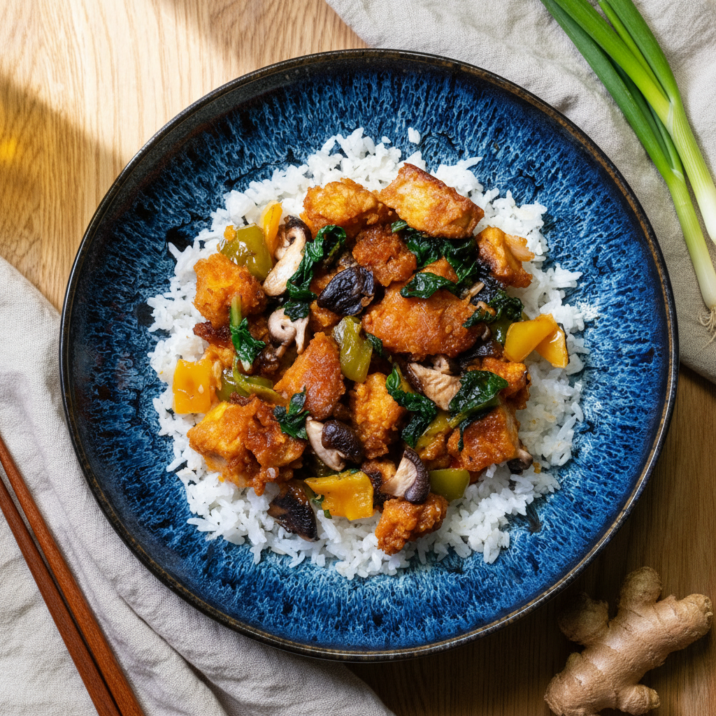 Tofu Bulgogi mit Reis 💪