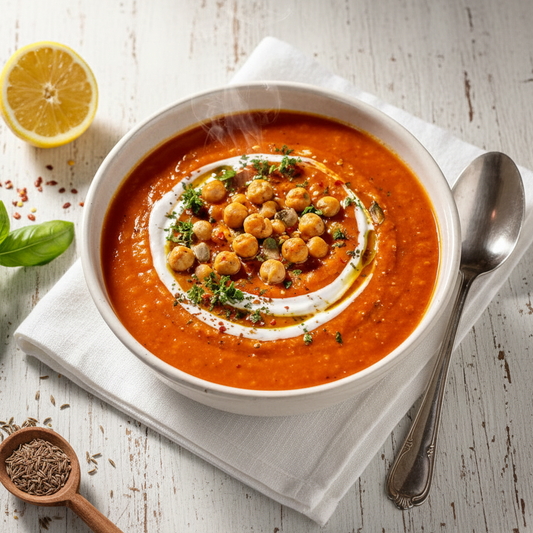 Tomaten-Kichererbsen Suppe