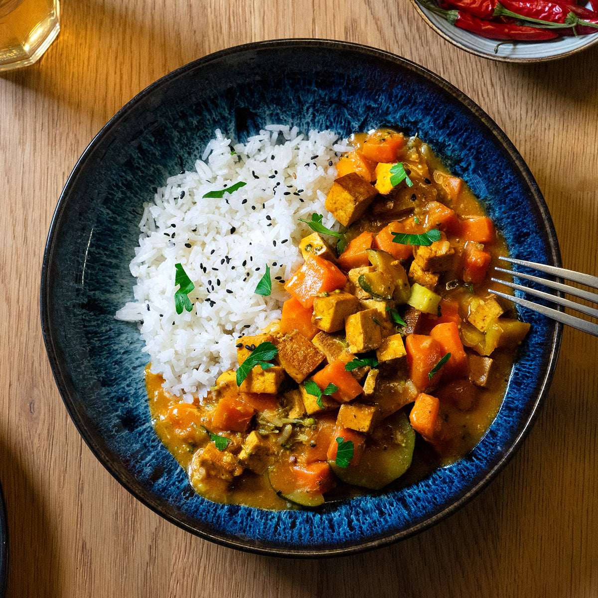 Curry jaune thaï au tofu