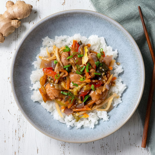 Ginger Stir Fry Chicken mit Reis ⚖️