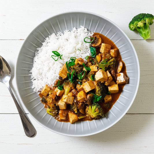 Veganer Mapo Tofu mit Jasminreis ⚖️