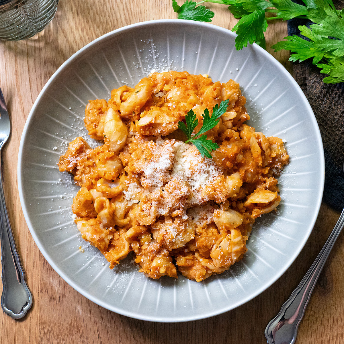 Orecchiette with Lentil Bolognese