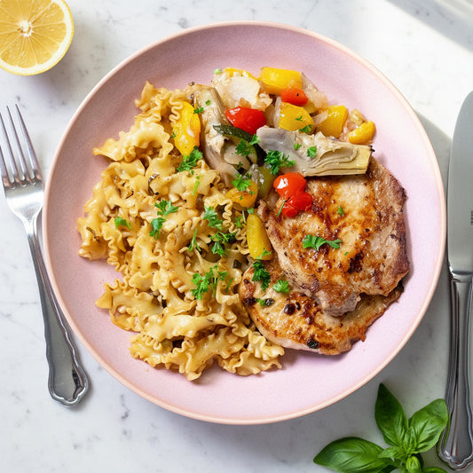 Scaloppine al limone mit Grillgemüse ⚖️