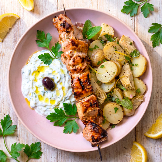 Souvlaki mit Kartoffelsalat ⚖️