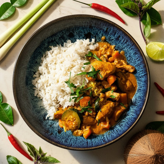 Rotes Thai Curry mit Poulet ⚖️
