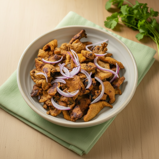 Gyros Fleisch mit Zwiebeln