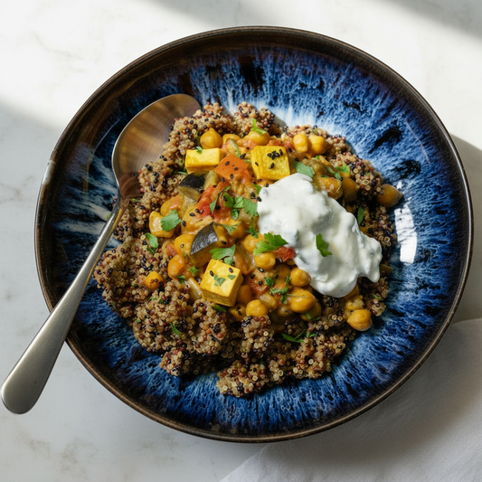 Chana Masala mit Paneer und Quinoa ⚖️