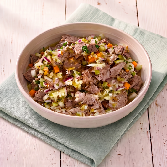 Boiled beef salad